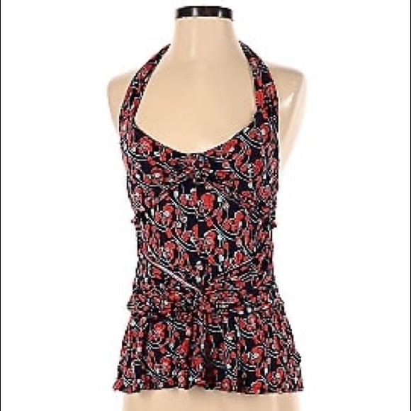 NWT Anthropologie Rio Rac Cherry Halter Top S - Picture 2 of 12